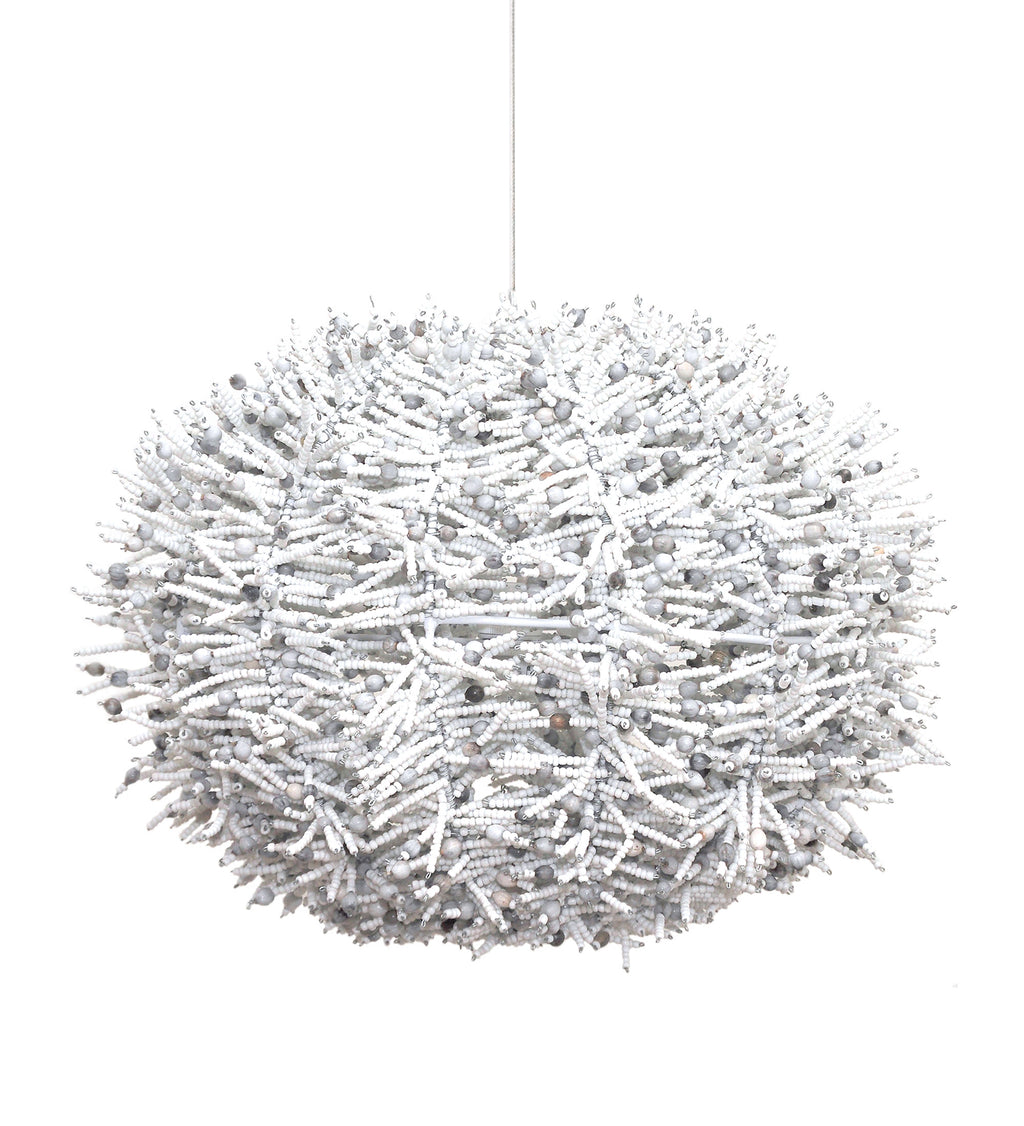 anemone urchin chandelier with strong African design feel. artisan made